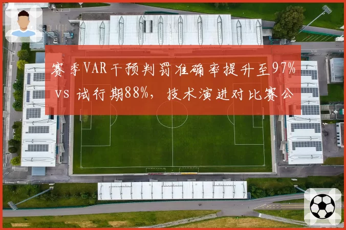 赛季VAR干预判罚准确率提升至97% vs 试行期88%，技术演进对比赛公平性影响